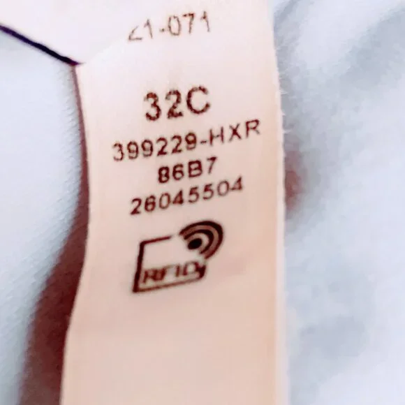 Victoria's Secret Bra Push Up Padded Comfy Front Close Lace Racer Gray Blue 32C - Picture 10 of 16